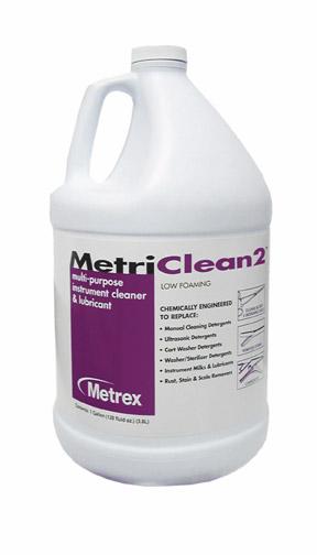 Cleaner Lubricant Low Foam Instrument Detergent MetriClean® 2 Liquid Concentrate 1 gal. Jug Unscented (1/EA) (4/CS) by Metrex Research Corporation  ID 10-8100